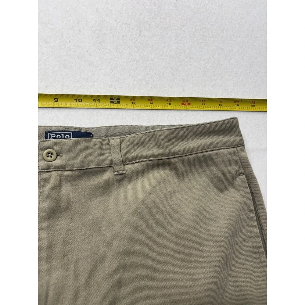 Polo Ralph Lauren Chino Pants Mens 42x30 Beige Regular Fit Cotton Casual Work